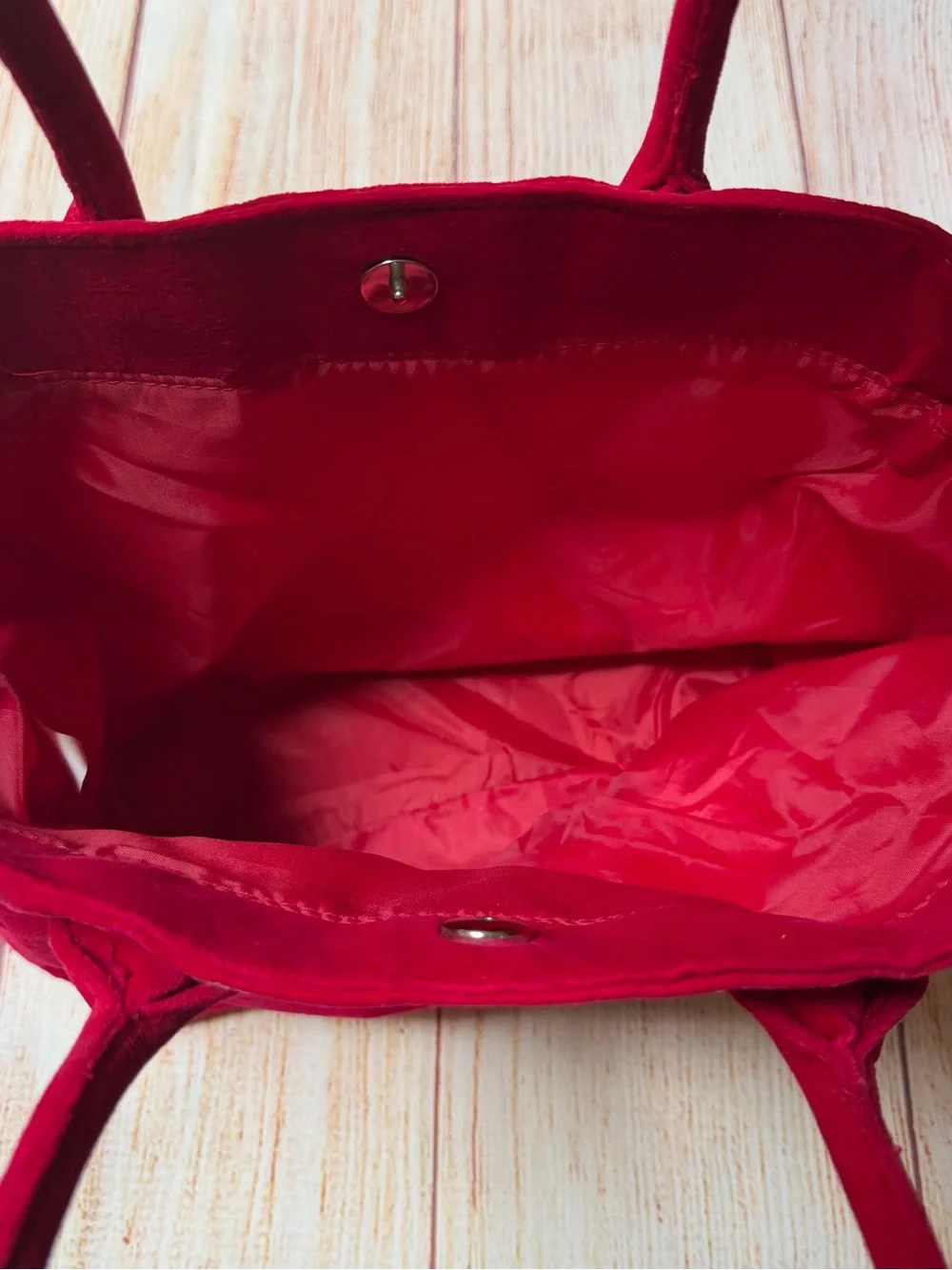 Red Velvet Scottie Embroidered Tote Bag